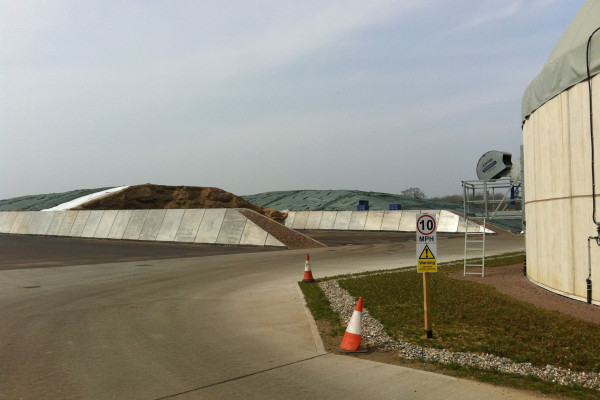 precast concrete silage clamps at Harper Adams University