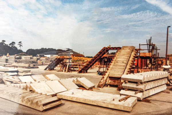 Milbank Floors Ltd. to begin the manufacture of precast concrete stairs in 1978
