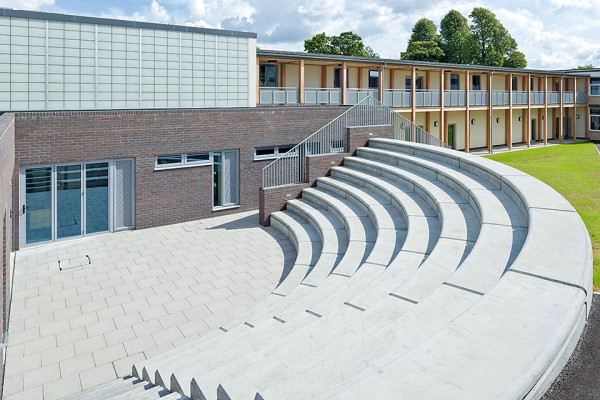 Precast concrete auditorium seating