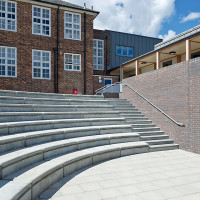 Precast concrete auditorium seating