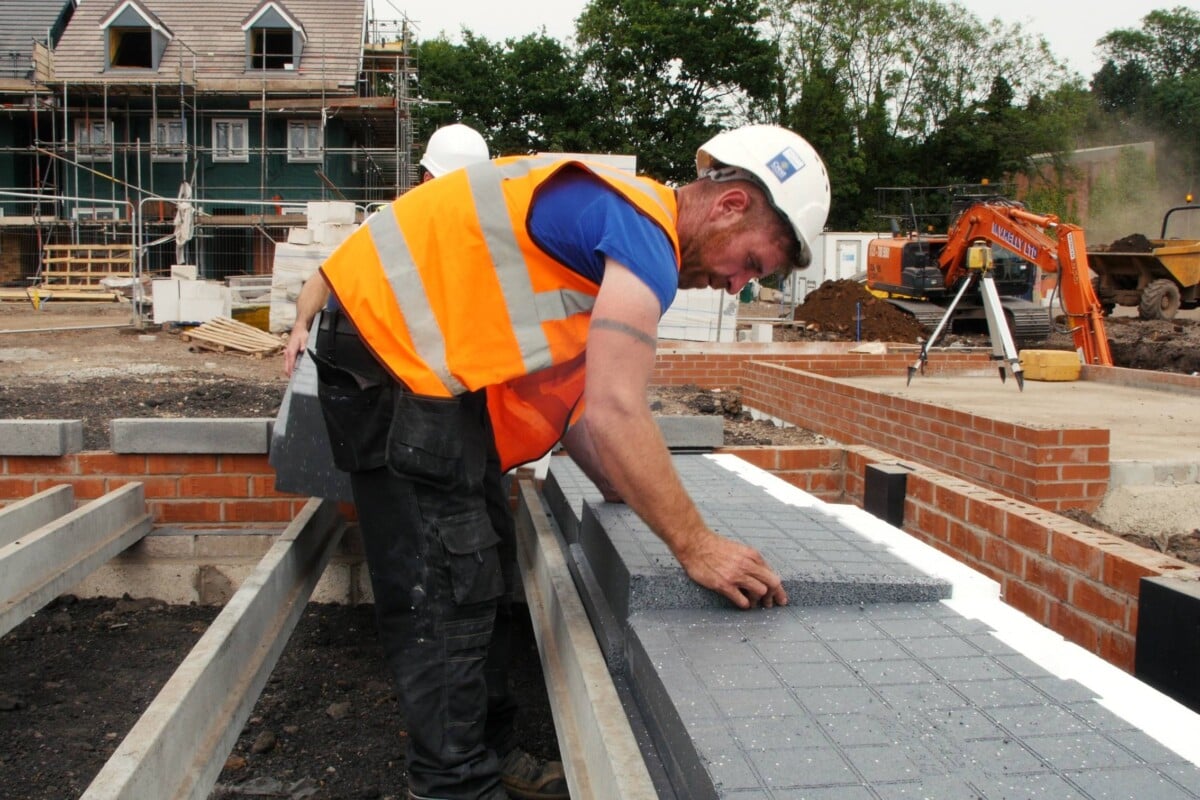 Milbank GDeck floor being laid