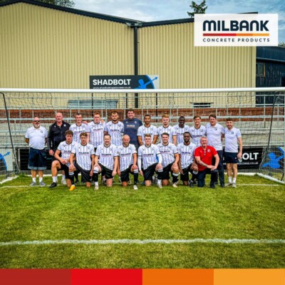 Halstead Town Football Team Milbank Sponsorship