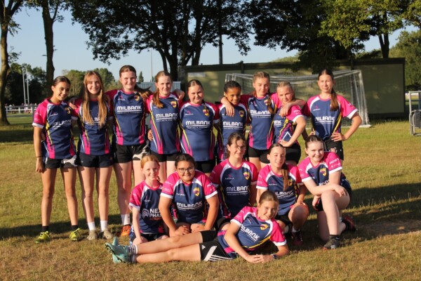 ATL Women’s Rugby proudly wearing their new Milbank-sponsored kit following their County Cup and Festival of Rugby wins.