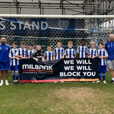 U12 Football Team in Milbank sponsored kit
